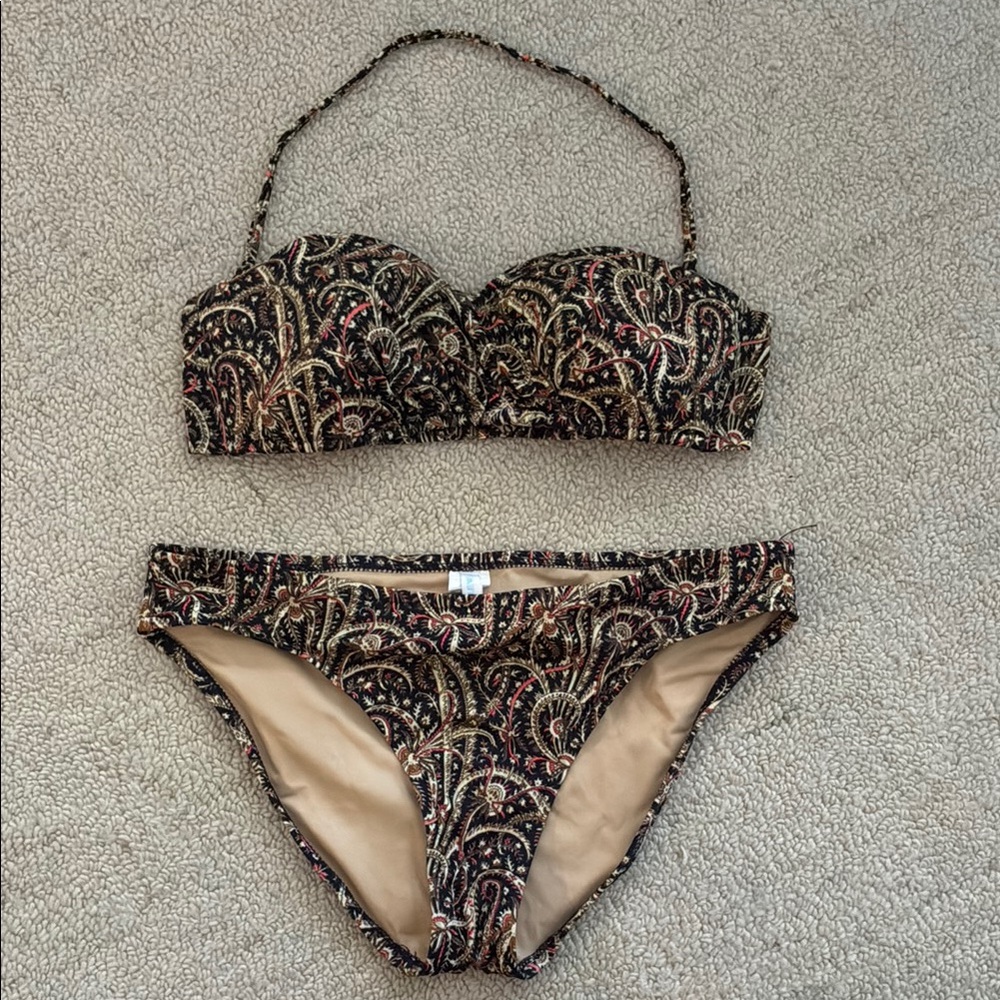J. Crew Paisley Print Bikini Set (Small)